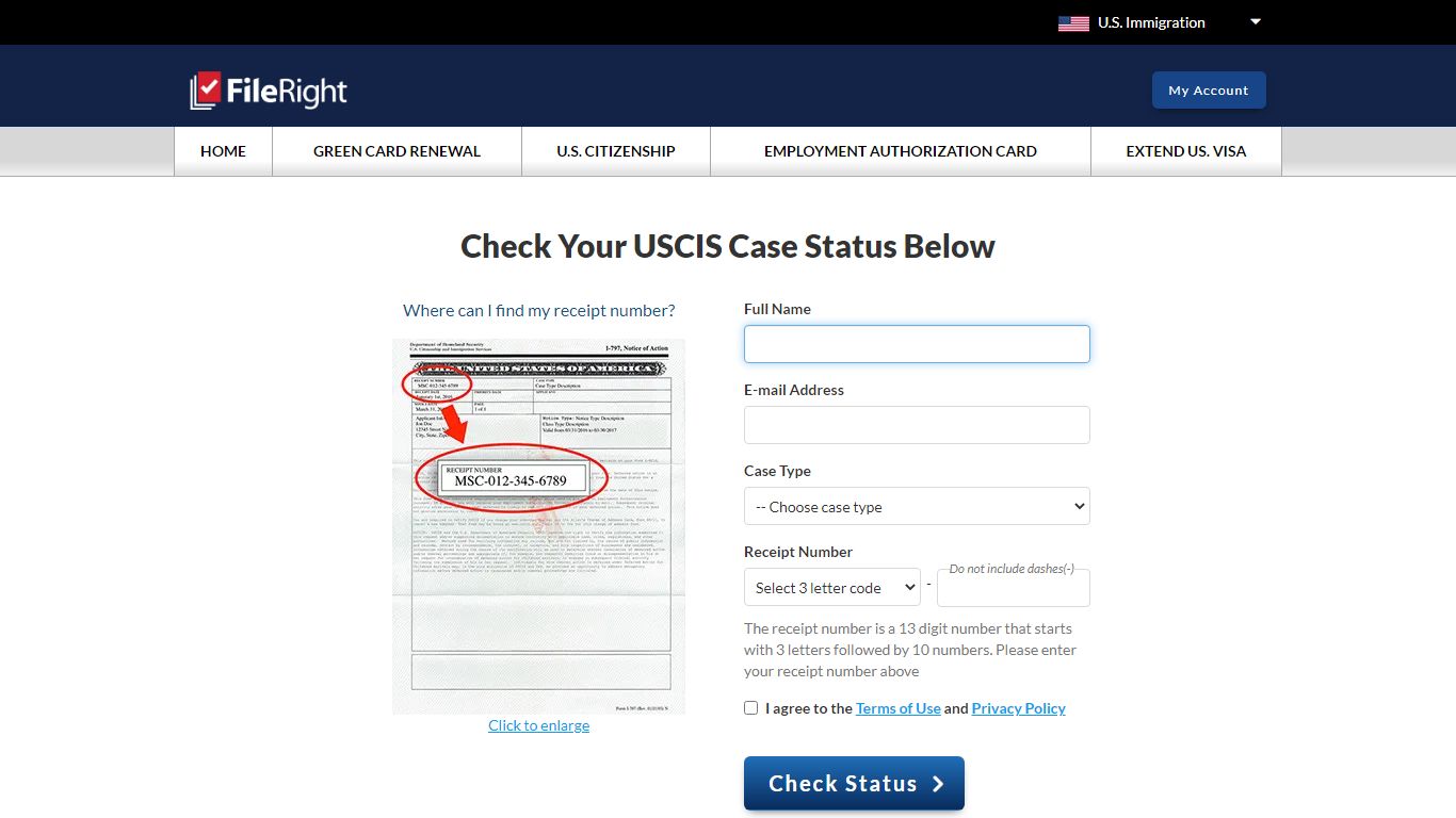USCIS Case Status - USCIS.Gov Check Status